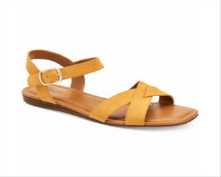 Style & Co Women's Antonia Open Toe Casual Ankle Strap Sandals Yellow Size 7 M