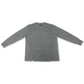 Karen Scott Women's Crewneck Notch Hem Sweater Gray Size X-Large