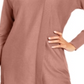 JM Collection Women's Sweater Mauve Large Rib Knit Pullover Pink Size Large