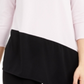 Alfani Women's Colorblocked Asymmetrical Top Pink Size X-Large