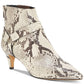 Vince Camuto Women's Leather Snake PrintMerrie Ankle Boots Beige Size 5 1/2