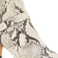 Vince Camuto Women's Leather Snake PrintMerrie Ankle Boots Beige Size 5 1/2