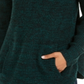 Style & Co Women's Envelope Neck Sweater Green Size Petite L