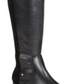 Material Girl Women's Webby Mixed Media Over the Knee Boots Black Size 5 M