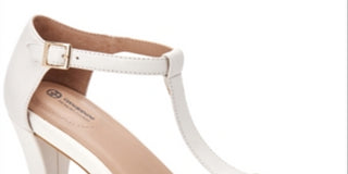 Giani Bernini Women's Claraa Open Toe Casual T-Strap Sandals White Size 11