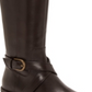INC International Concepts Women's Fadora Boot Leather Round Toe Black
