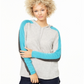 Charter Club Women's Color Block Long Sleeve Top Size X-Small