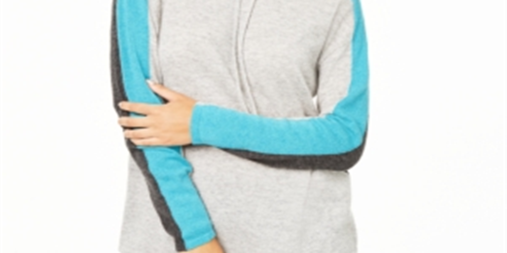 Charter Club Women's Color Block Long Sleeve Top Size X-Small