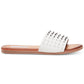 Steve Madden Women's Sandals Studded Leather Farryn Sandal White Size 8 M