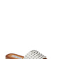 Steve Madden Women's Sandals Studded Leather Farryn Sandal White Size 8 M