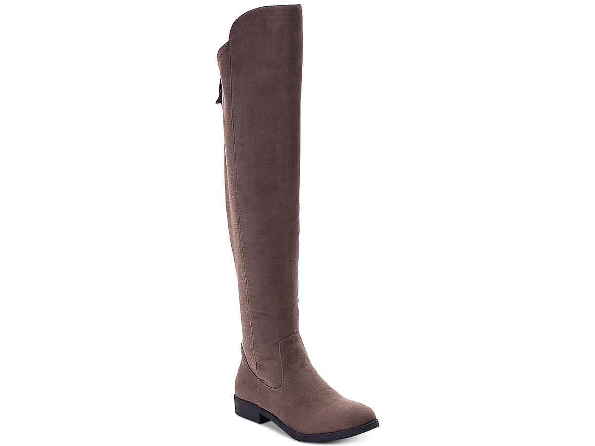 Style & Co Womens Hayley Faux Suede Zipper Riding Boots Brown Size 6.5 M