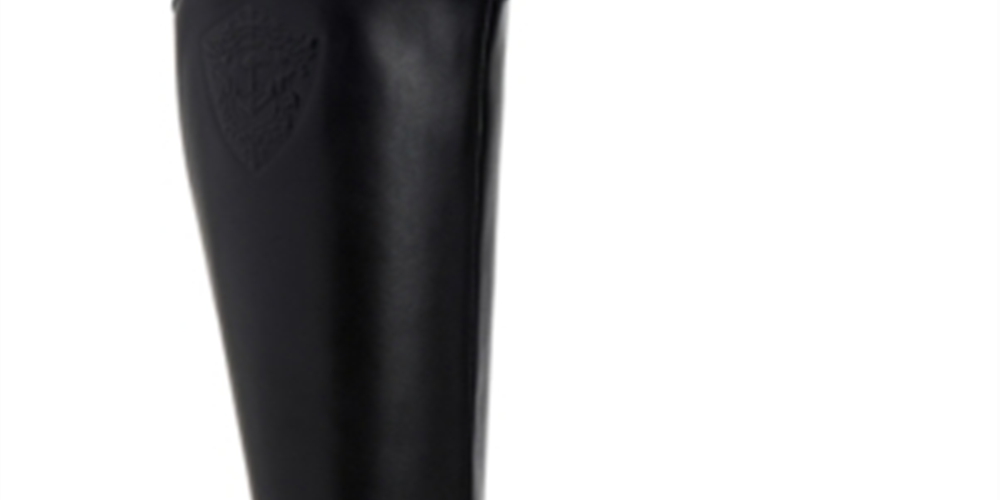 Charter Club Women's Jeanola Leather Knee-High Riding Boots Black Size 6 M