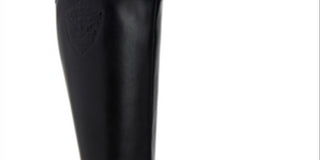 Charter Club Women's Jeanola Leather Knee-High Riding Boots Black Size 6 M