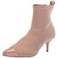 Nanette Lepore Women's Nala Fabric Cap Toe Ankle Boots Beige Size 6M