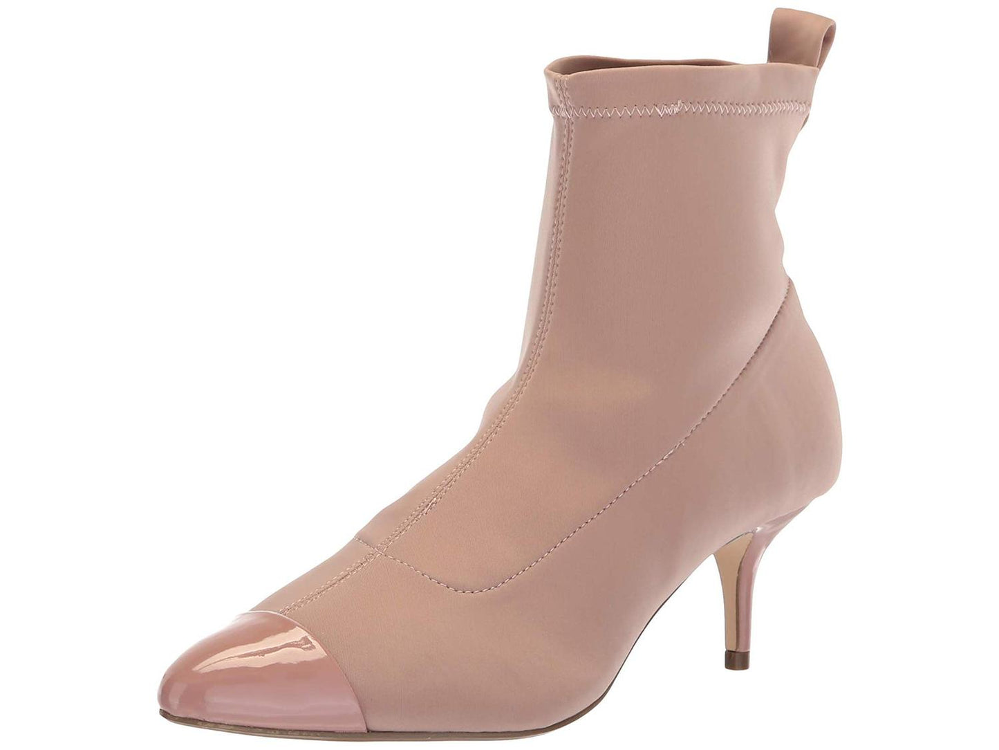 Nanette Lepore Women's Nala Fabric Cap Toe Ankle Boots Beige Size 6M