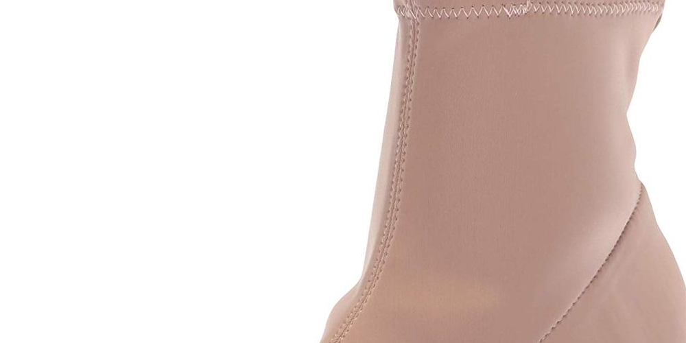 Nanette Lepore Women's Nala Fabric Cap Toe Ankle Boots Beige Size 6M