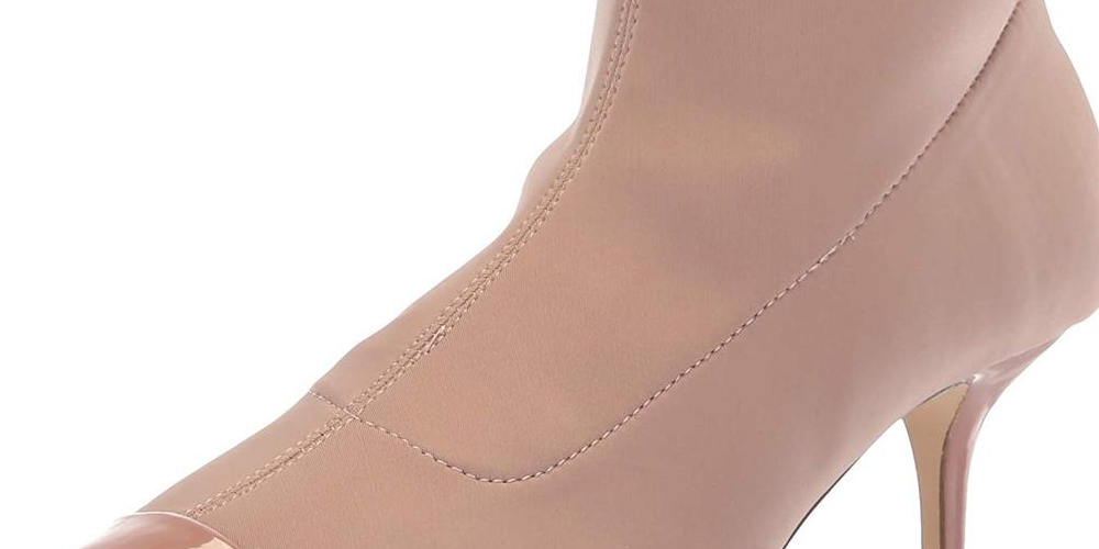 Nanette Lepore Women's Nala Fabric Cap Toe Ankle Boots Beige Size 6M