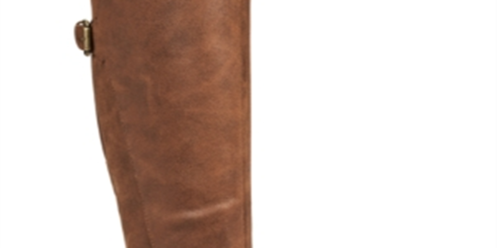 Baretraps Women's Alysha Faux Leather Tall Riding Boots Brown Size 5 M