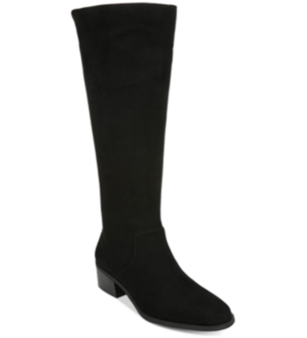 Bar III Womens Vayla Faux Suede Knee-High Riding Boots Black Size 5.5M-WC