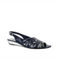 Easy Street Women's Sandals Clear Celebrate Slingback Sandal Blue Size 6