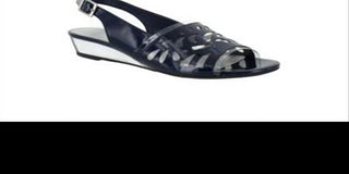 Easy Street Women's Sandals Clear Celebrate Slingback Sandal Blue Size 6