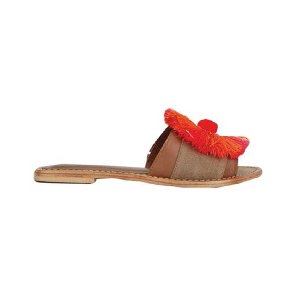 Women's Kenneth Cole New York Orton Slide Sandal Orange Size 7.5 M
