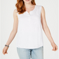 Style & Co Women's Embroidered Tank Top White Size Medium