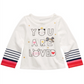 First Impressions Baby Girl's Cotton Long-Sleeve Graphic-Print T-Shirt White Size 3-6MOS