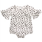First Impressions Baby Girl's Cheetah Print Bell Sleeve Cotton Bodysuit White Size 6-9MOS