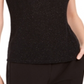 Bar III Women's Textured Sparkle Top Black Size X-Small