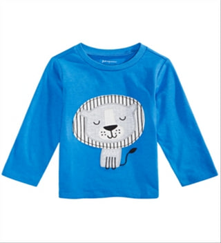First Impressions Baby Boy's Lion-Print T-Shirt Blue Size 12Months