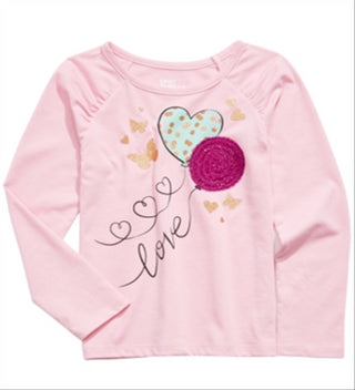 Epic Threads Toddler Girl's Butterfly Balloon T-Shirt Pink Size 4T