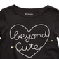 First Impressions Toddler Girl's Cotton Beyond Cute Top Black Size 3T