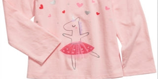 First Impressions Baby Girl's Dancing Unicorn T-Shirt  Pink Size 12Months