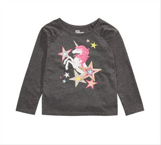 Epic Threads Toddler Girl's Unicorn Star T-Shirts Gray Size 3T