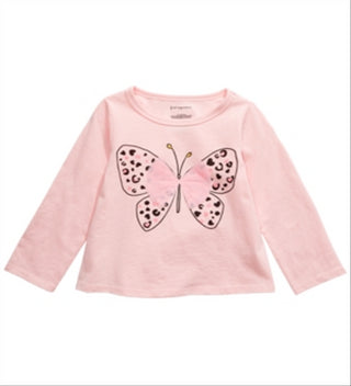 First Impressions Toddler Girl's Cotton Butterfly T-Shirt  Pink Size 4T