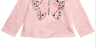 First Impressions Toddler Girl's Cotton Butterfly T-Shirt  Pink Size 4T