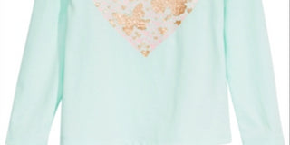 Epic Threads Toddler Girl's Heart Butterflies T-Shirt Blue Size 4T