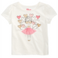 Epic Threads Toddler Girl's Glitter Heart Balloon T-Shirt White Size 4T