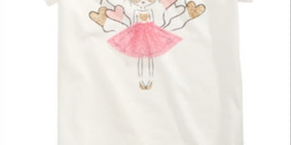 Epic Threads Toddler Girl's Glitter Heart Balloon T-Shirt White Size 4T