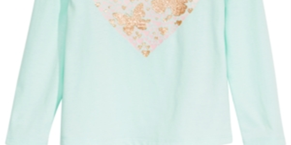 Epic Threads Toddler Girl's Heart Butterflies T-Shirt Blue Size 3T