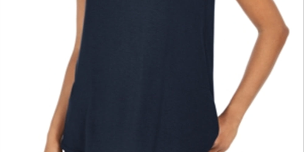 Style & Co Women's Swing Fit Tank Top Blue Size Medium