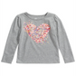 Epic Threads Toddler Girl's Heart T-Shirt  Gray Size 2T
