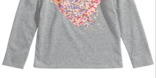 Epic Threads Toddler Girl's Heart T-Shirt  Gray Size 2T