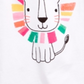 First Impressions Baby Girl's Lion Graphic Top  White Size 3-6Months