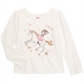 Epic Threads Toddler Girl's Unicorn Rides T-Shirt White Size 3T