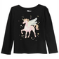 Epic Threads Toddler Girl's Winged Unicorn T-Shirt Black Size 4T