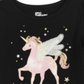 Epic Threads Toddler Girl's Winged Unicorn T-Shirt Black Size 4T