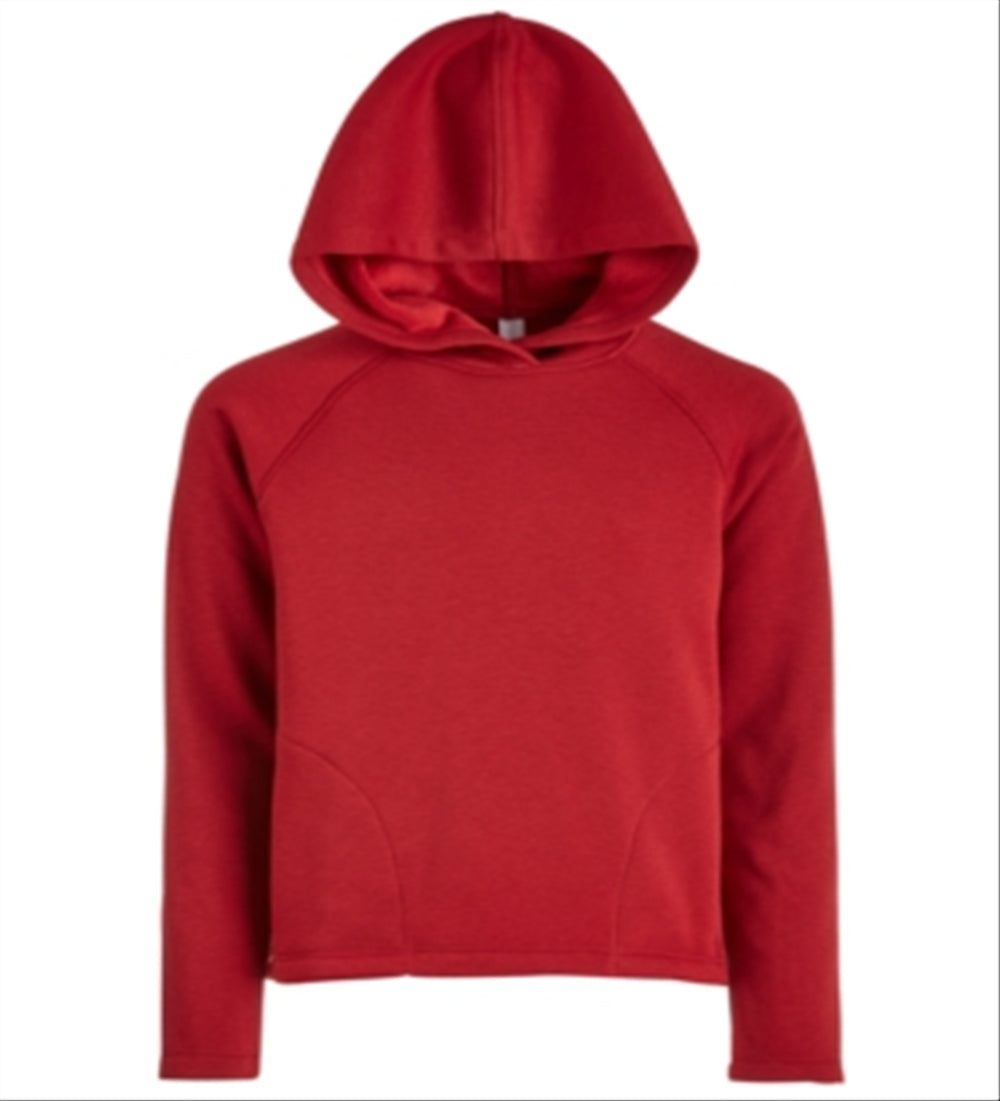 Ideology Big Girl's Solid Hoodie Red Size Large