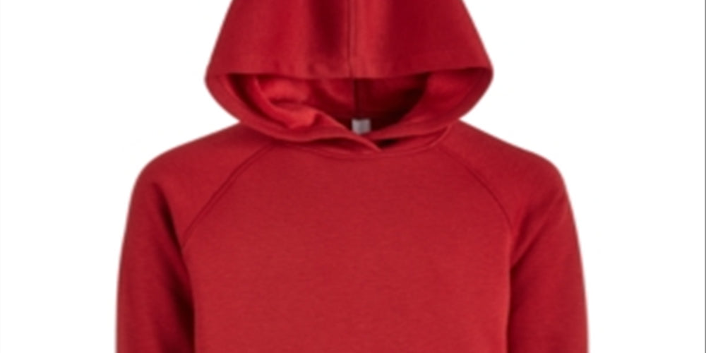 Ideology Big Girl's Solid Hoodie Red Size Large